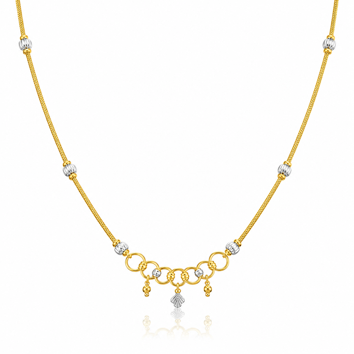 Wheat Spiga Gold Chain 22KT | 18 Inch Plain Gold Chain