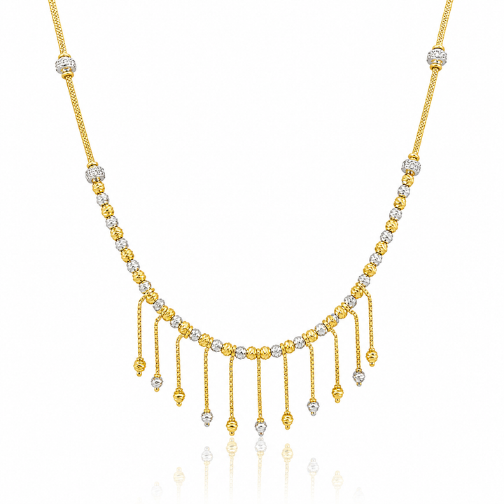 Wheat Spiga Gold Chain 22KT | 18 Inch Plain Gold Chain 11.8 g II