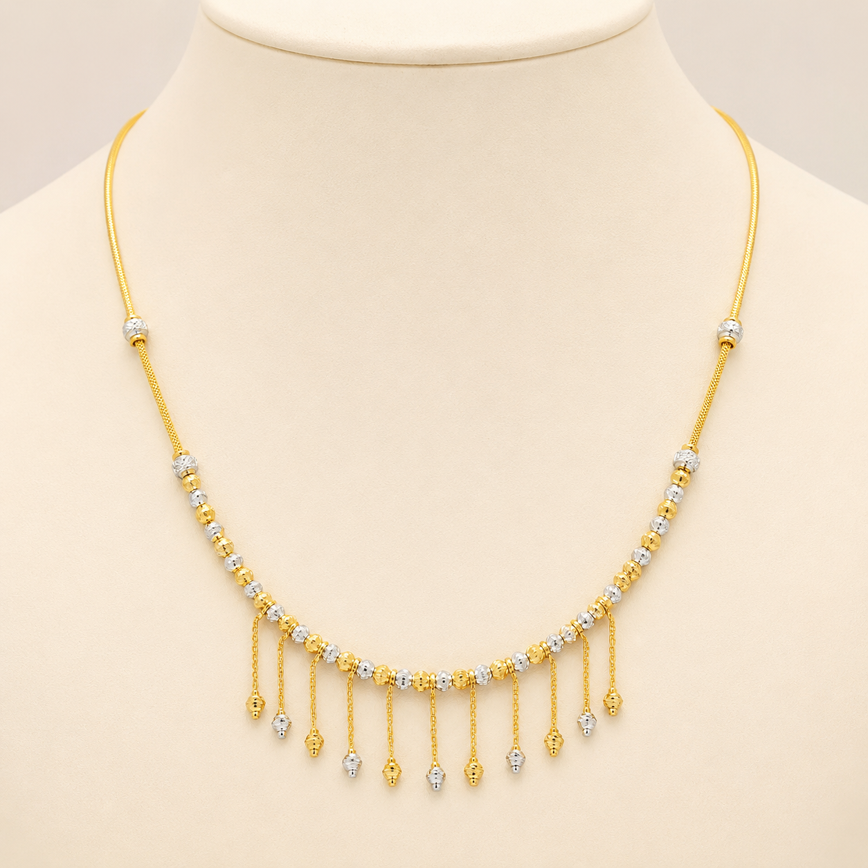 Wheat Spiga Gold Chain 22KT | 18 Inch Plain Gold Chain 11.8 g II