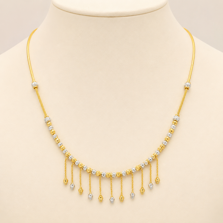 Wheat Spiga Gold Chain 22KT | 18 Inch Plain Gold Chain 11.8 g II