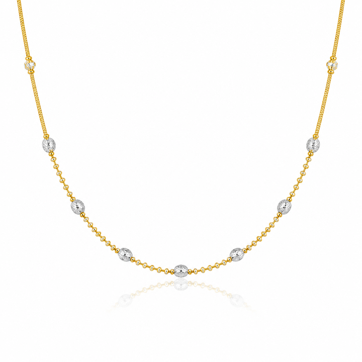 Wheat Spiga Gold Chain 22KT | 18 Inch Plain Gold Chain 8.99g II