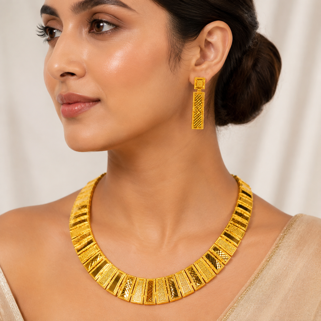 Timeless Floral Casting Gold Set