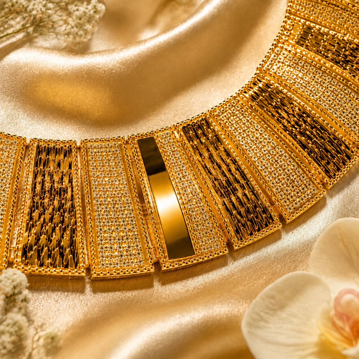 Timeless Floral Casting Gold Set