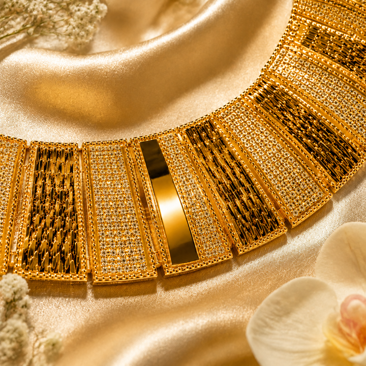 Timeless Floral Casting Gold Set