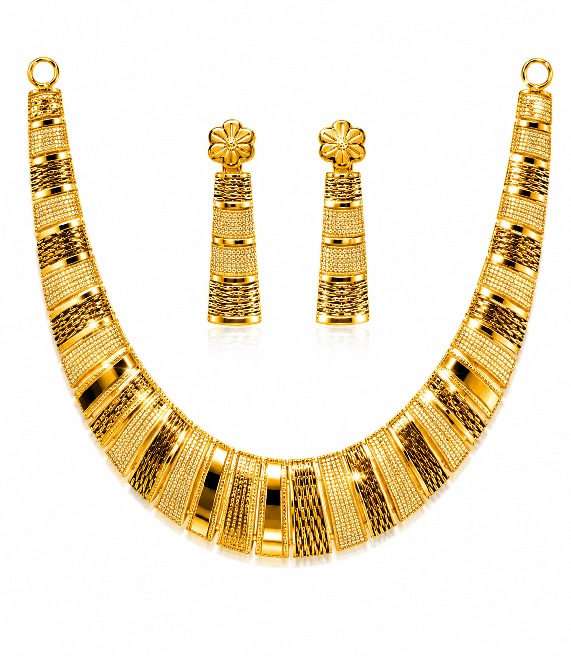 Regal Bloom Gold Jewellery Set