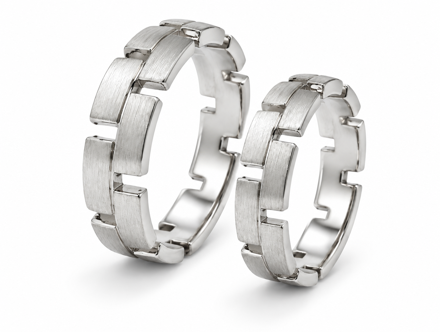 Pt950 Platinum Couple Band | Custom Size