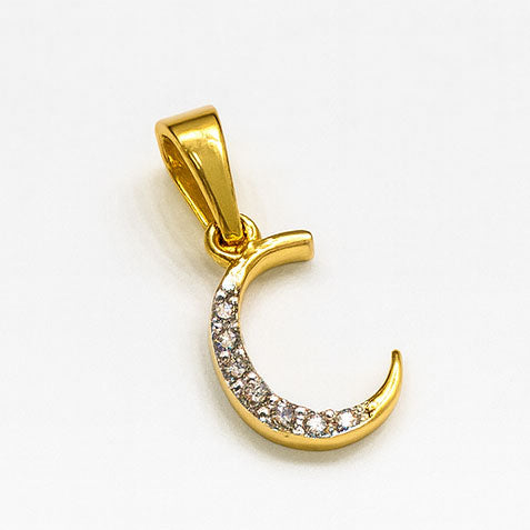 Best Personalised Diamond “C” Initial Charm Pendant in Meerut | Savya Jewels