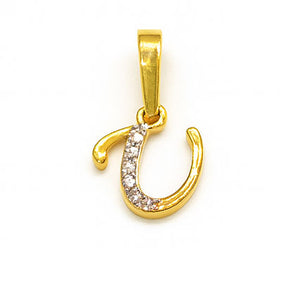 Best Elegant Diamond Alphabet U Pendant for Daily Wear in Meerut | Savya Jewels