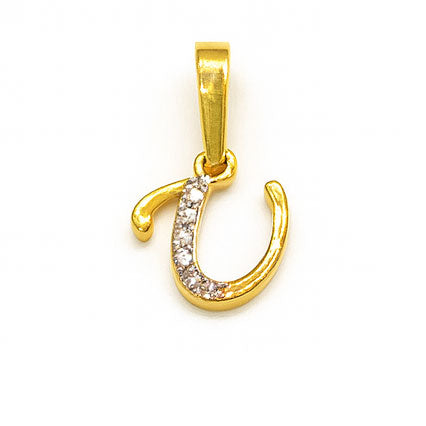 Best Elegant Diamond Alphabet U Pendant for Daily Wear in Meerut | Savya Jewels