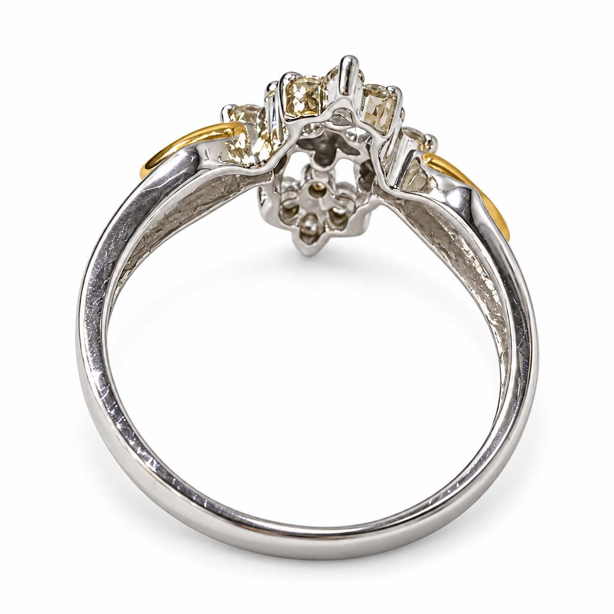 14K Gold 0.29 Ct Floral Diamond Ring
