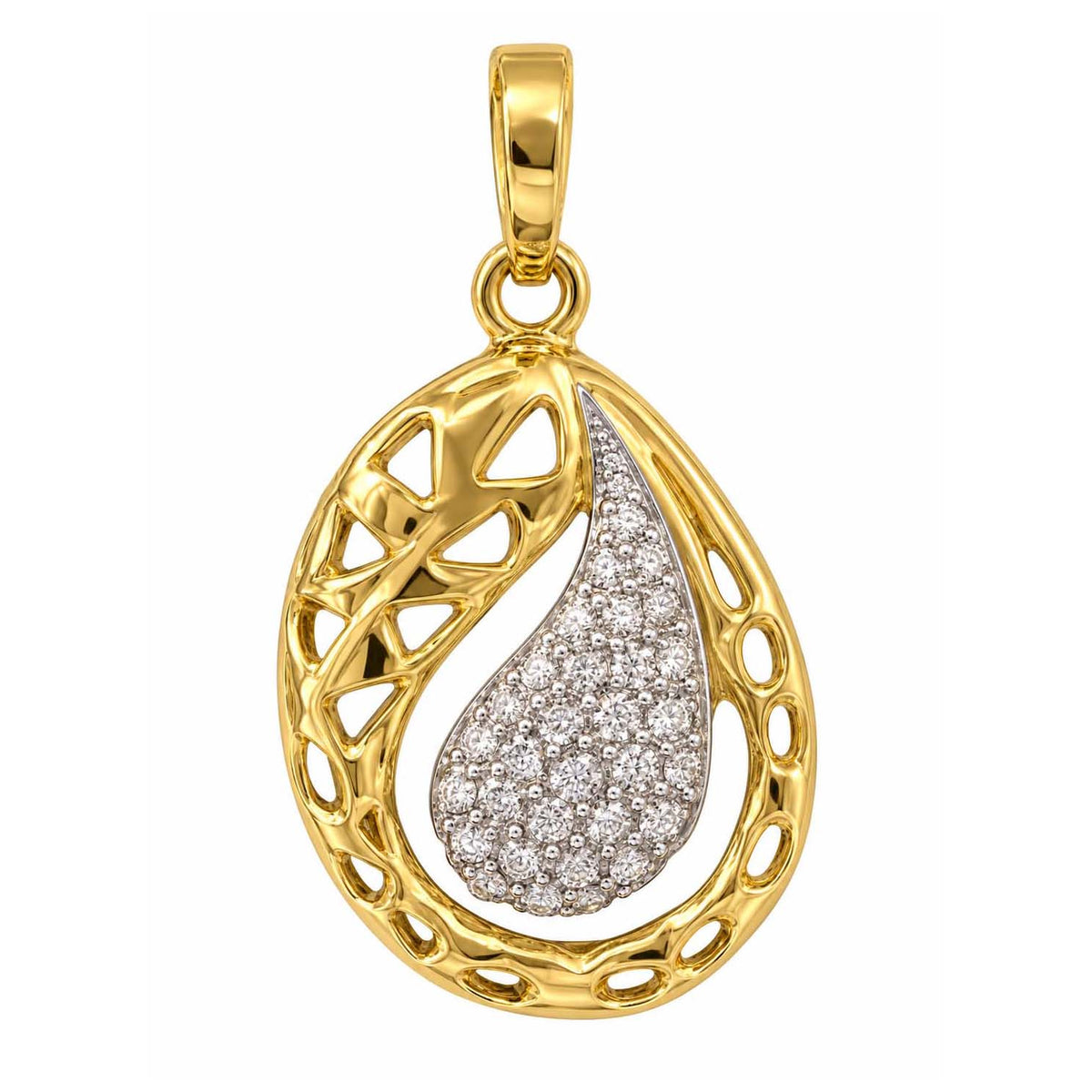 Teardrop Glow Diamond Pendant Set