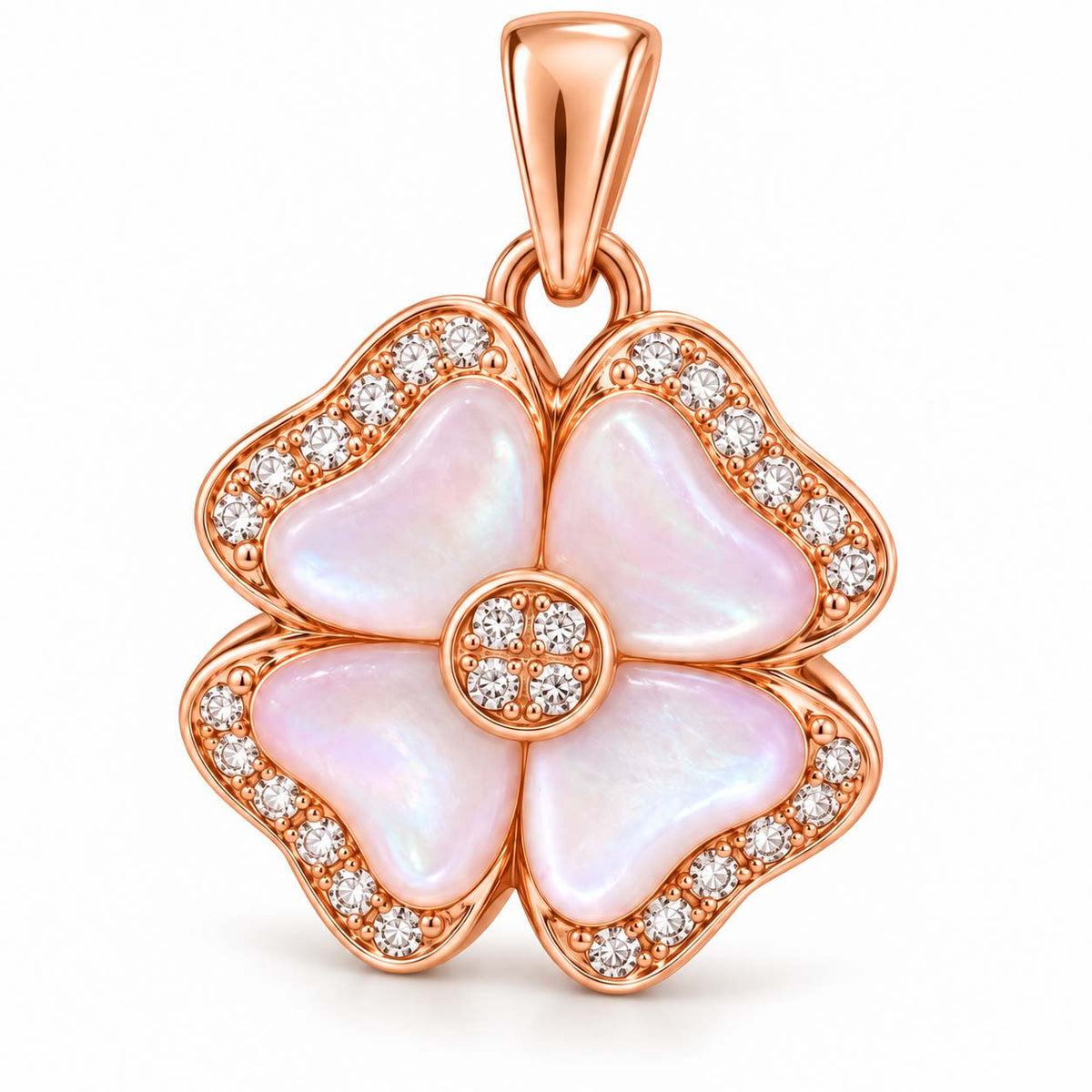 Radiant Poise 18K Gold Diamond Pendant Set