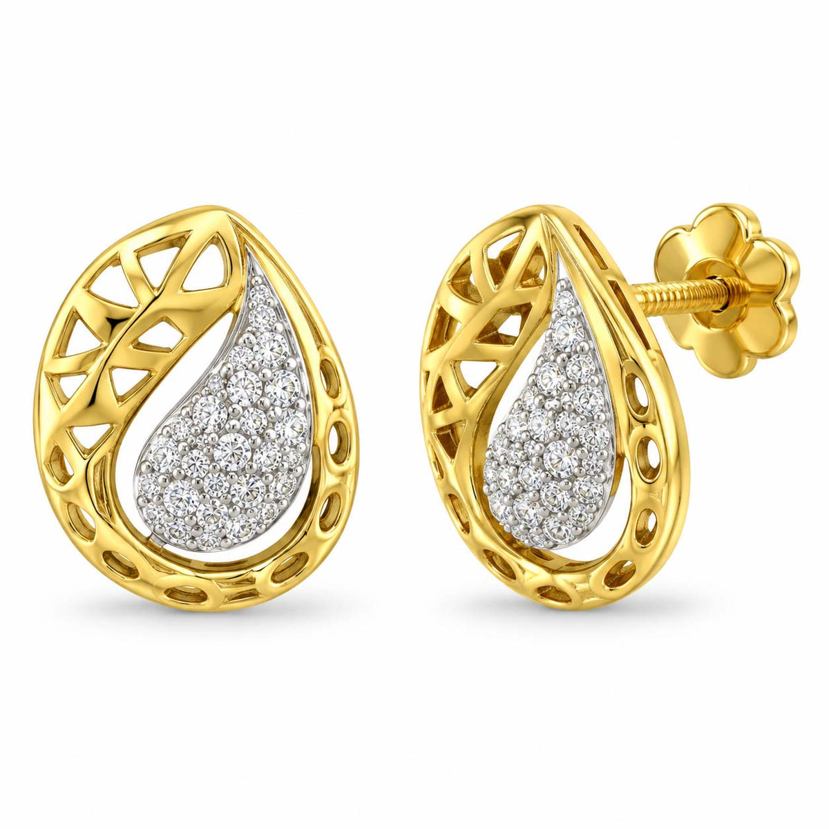 Teardrop Glow Diamond Pendant Set