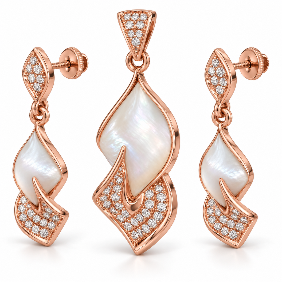 Melody Spark Diamond Pendant Set | Savya Jewels