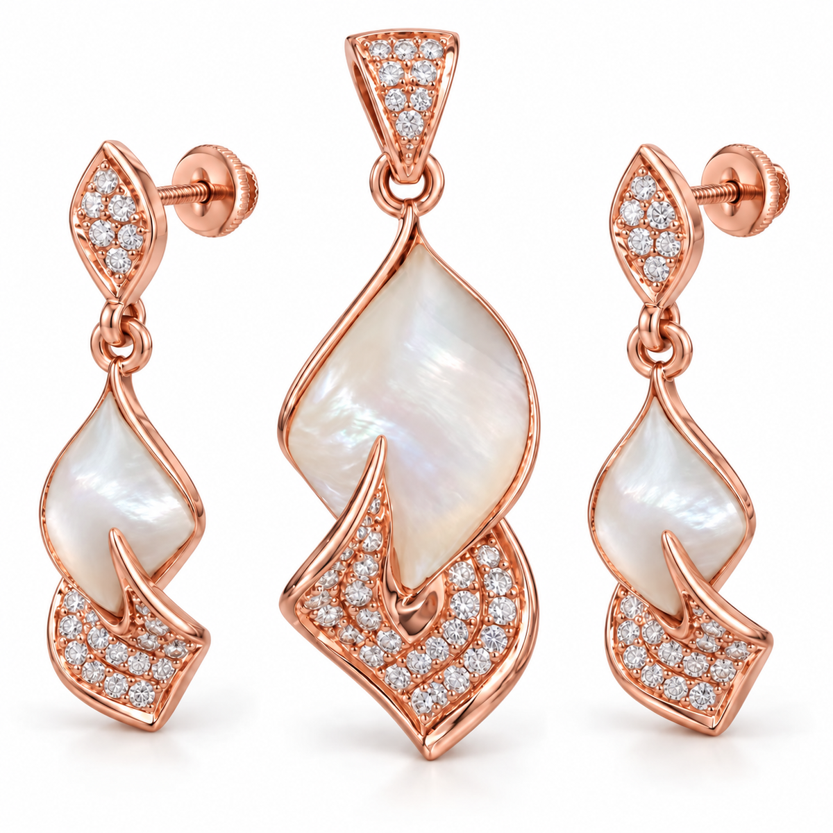 Melody Spark Diamond Pendant Set | Savya Jewels