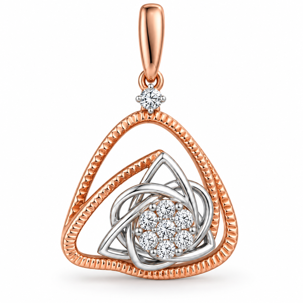 Trinity Glow Diamond Pendant Set
