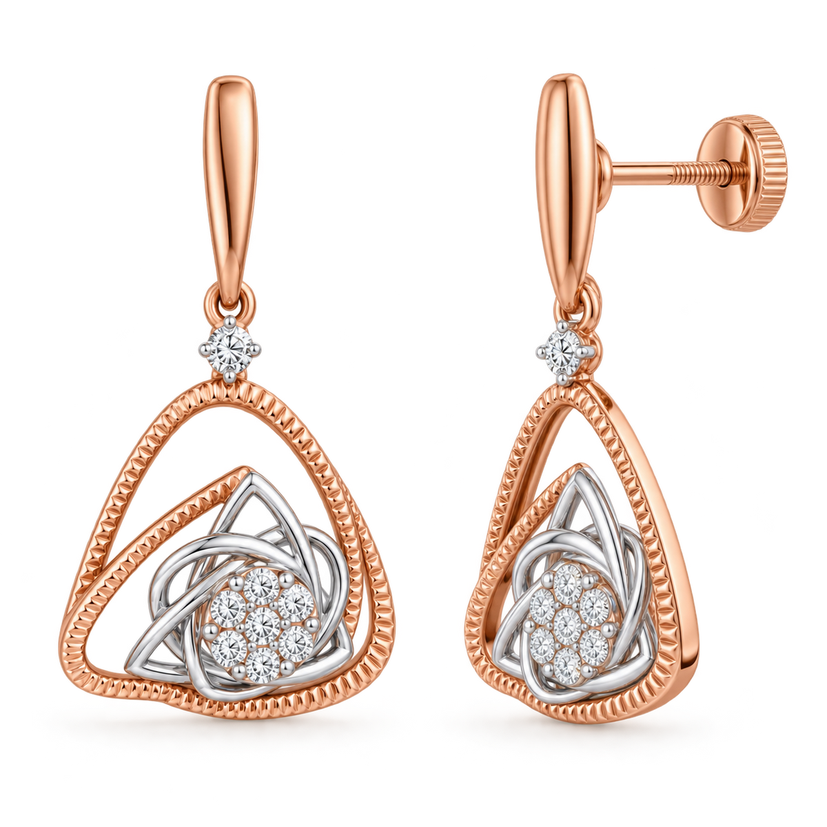 Trinity Glow Diamond Pendant Set