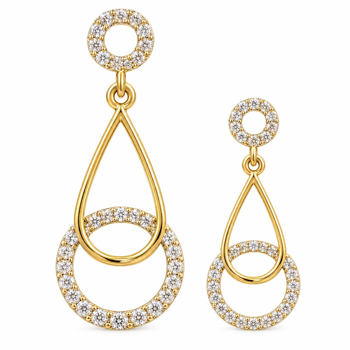 Eternal Circle Diamond Pendant Set