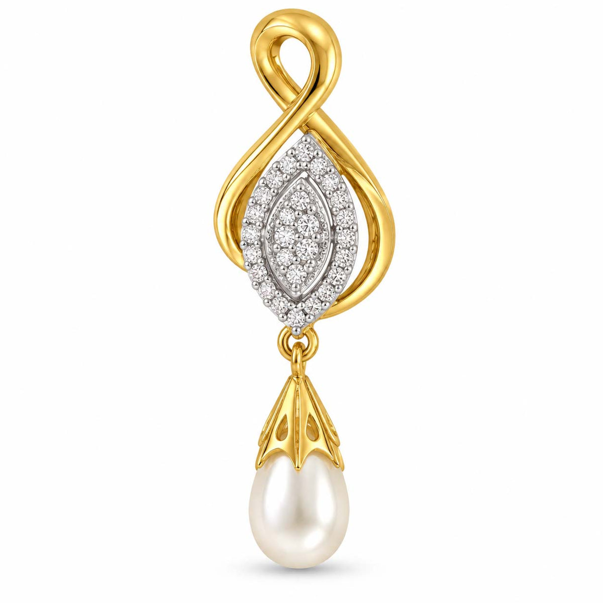Ethereal Charm 18K Gold Diamond Pendant Set