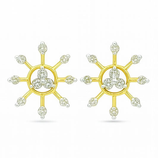 Best Golden Sunray Diamond Tops in Meerut | Savya Jewels