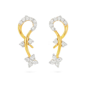 Stardust Trail Diamond Tops | Savya Jewels | 18-kt-gold