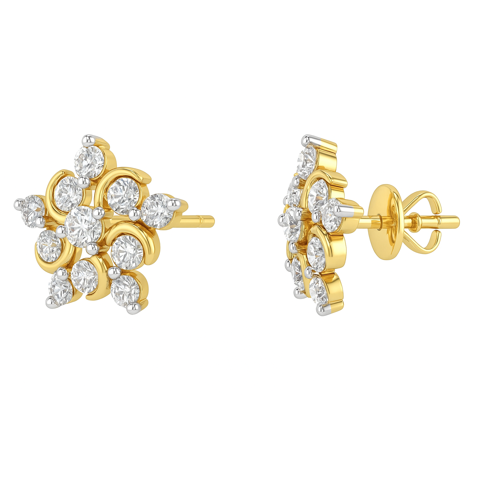 Best Celestial Crescent Diamond Tops in Meerut | Savya Jewels