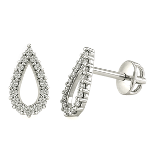 Best Dazzling Teardrop Diamond Tops in Meerut | Savya Jewels