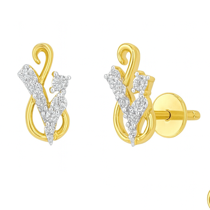 Best Elegant V-Curve Diamond Tops in Meerut | Savya Jewels