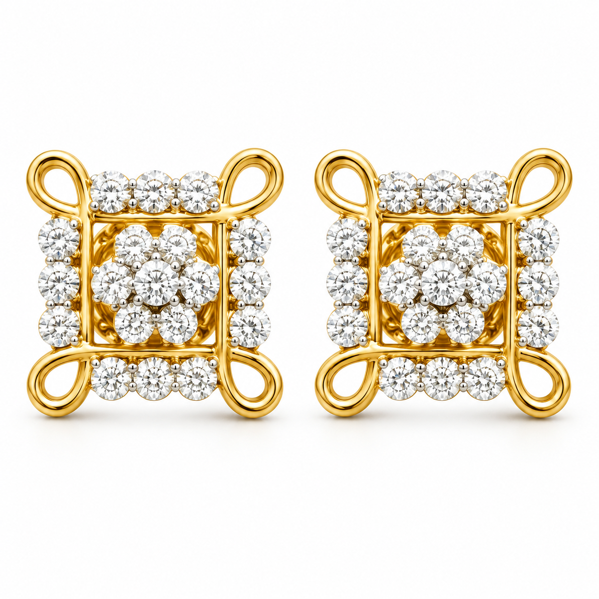 Ornate Floral Diamond Tops