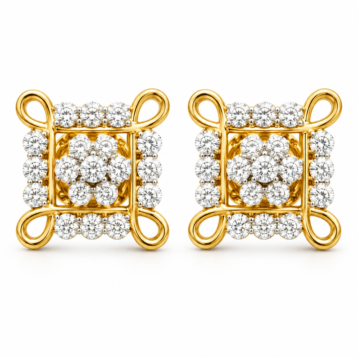 Ornate Floral Diamond Tops