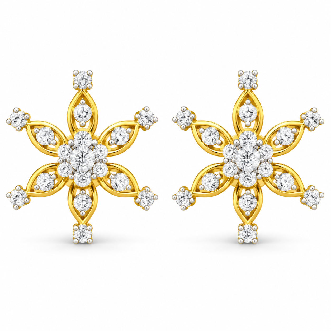 Gold Diamond Swirl Design Tops