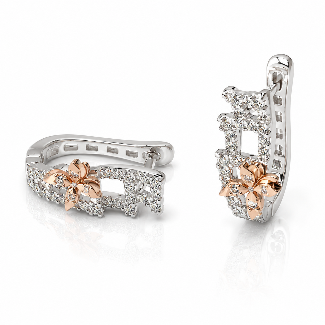 Brilliant Diamond Bali Earrings – 0.80 Ct Diamonds in 14Kt Gold for Effortless Everyday Glamour