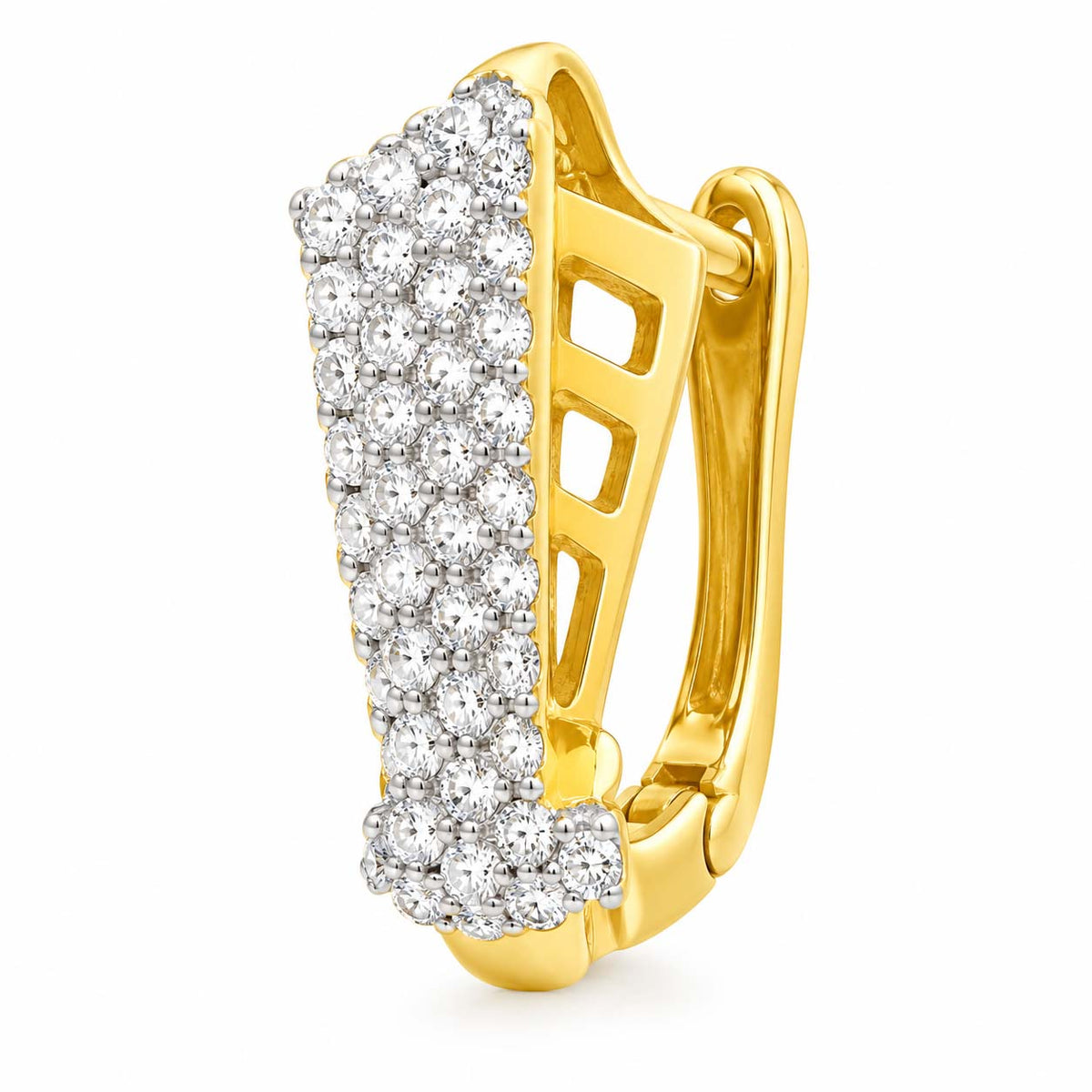 Brilliant Cut Diamond Bali Earrings 0.28 Ct | 18Kt Gold | Savya Jewels