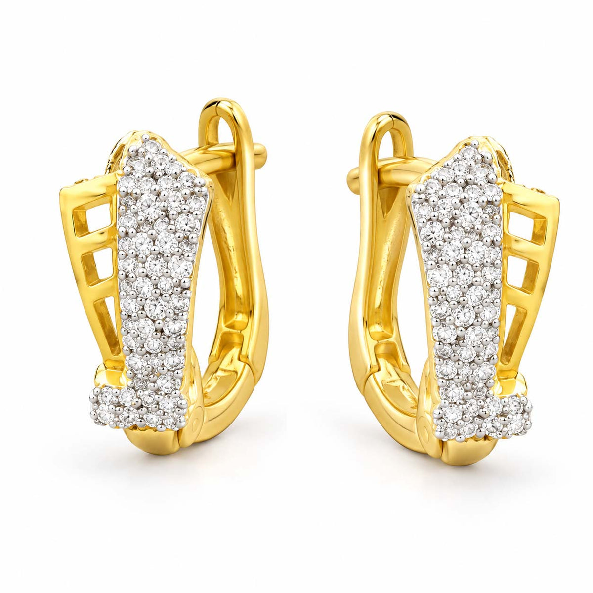 Brilliant Cut Diamond Bali Earrings 0.28 Ct | 18Kt Gold | Savya Jewels