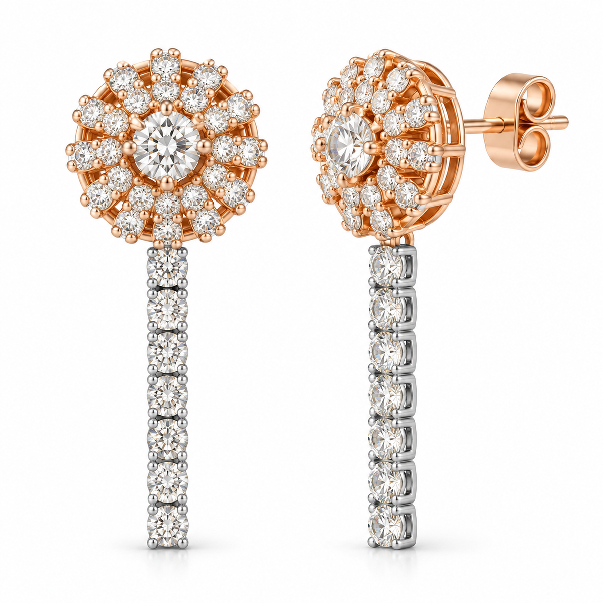Baguette Burst Diamond Tops