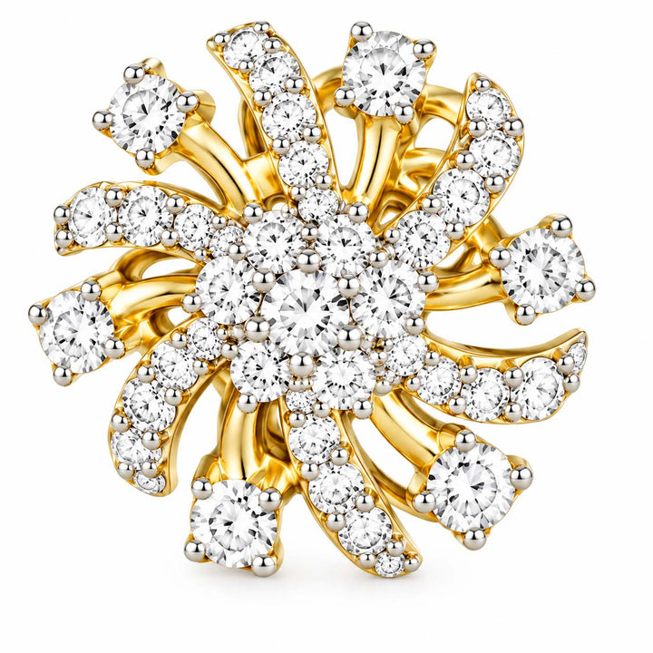 Floral Swirl Diamond Tops