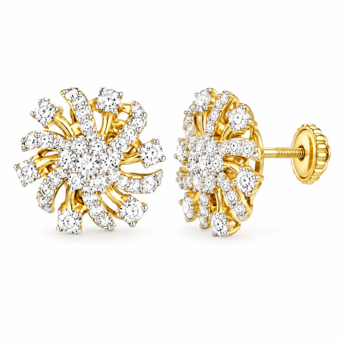 Floral Swirl Diamond Tops