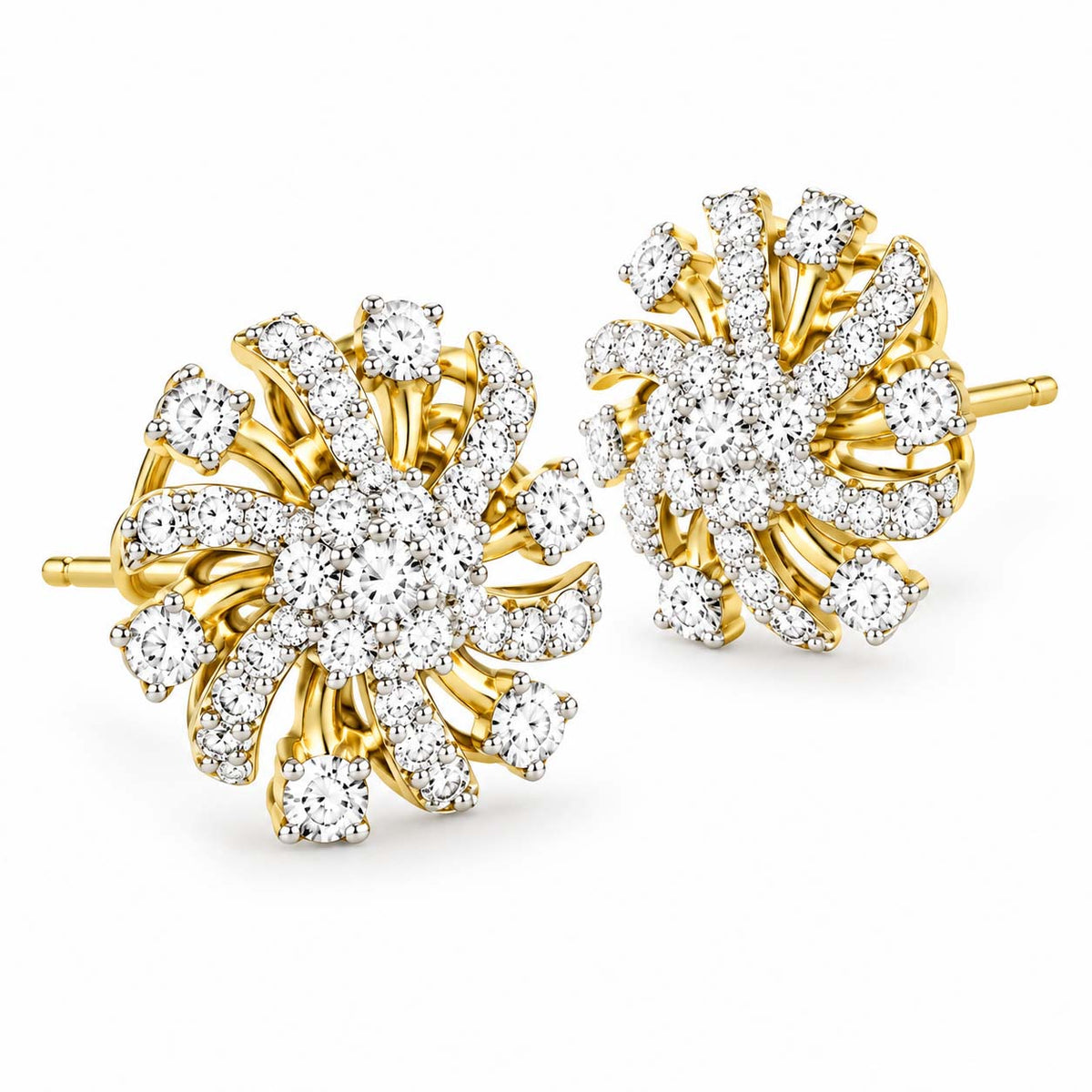 Floral Swirl Diamond Tops