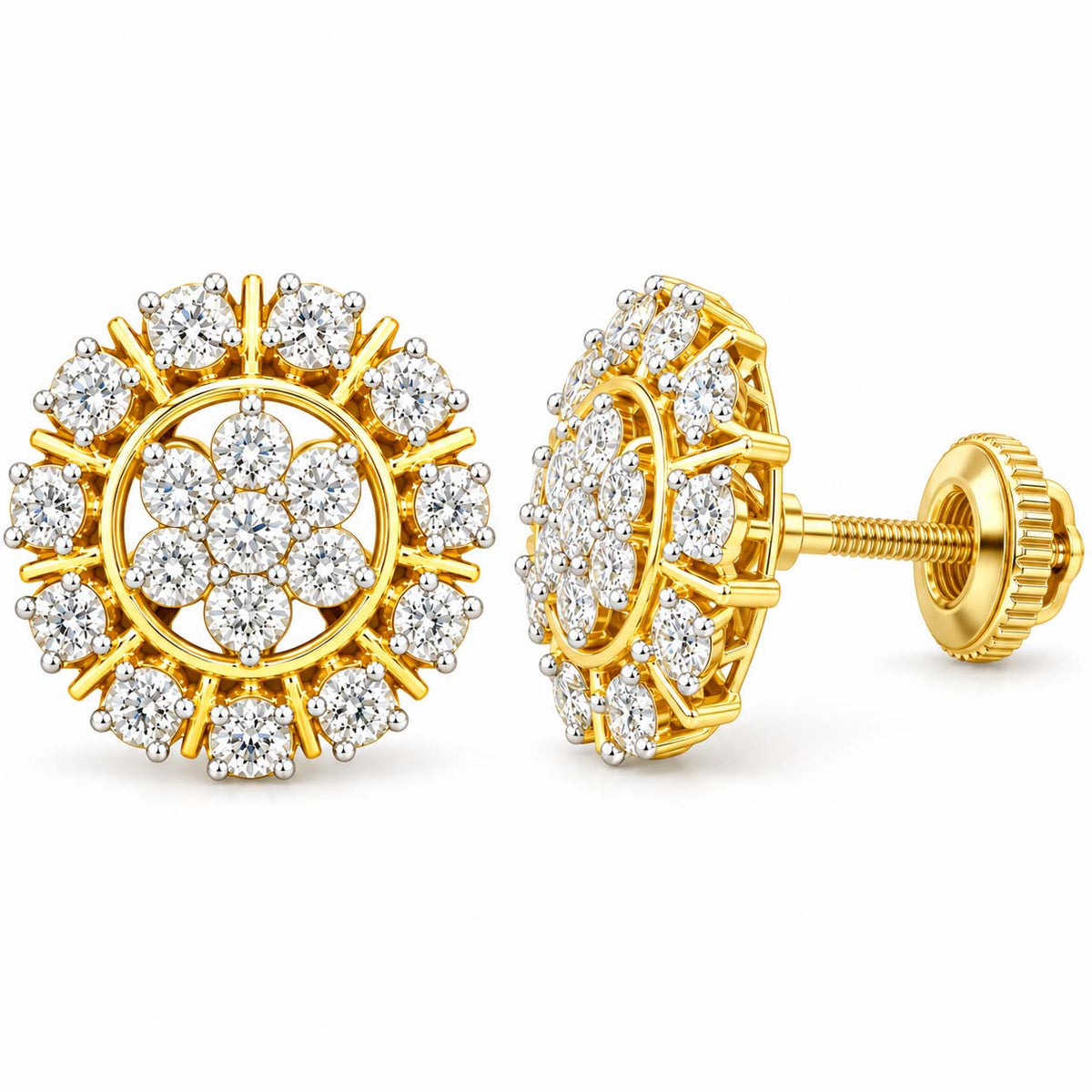 Radiant Halo Star Diamond Tops