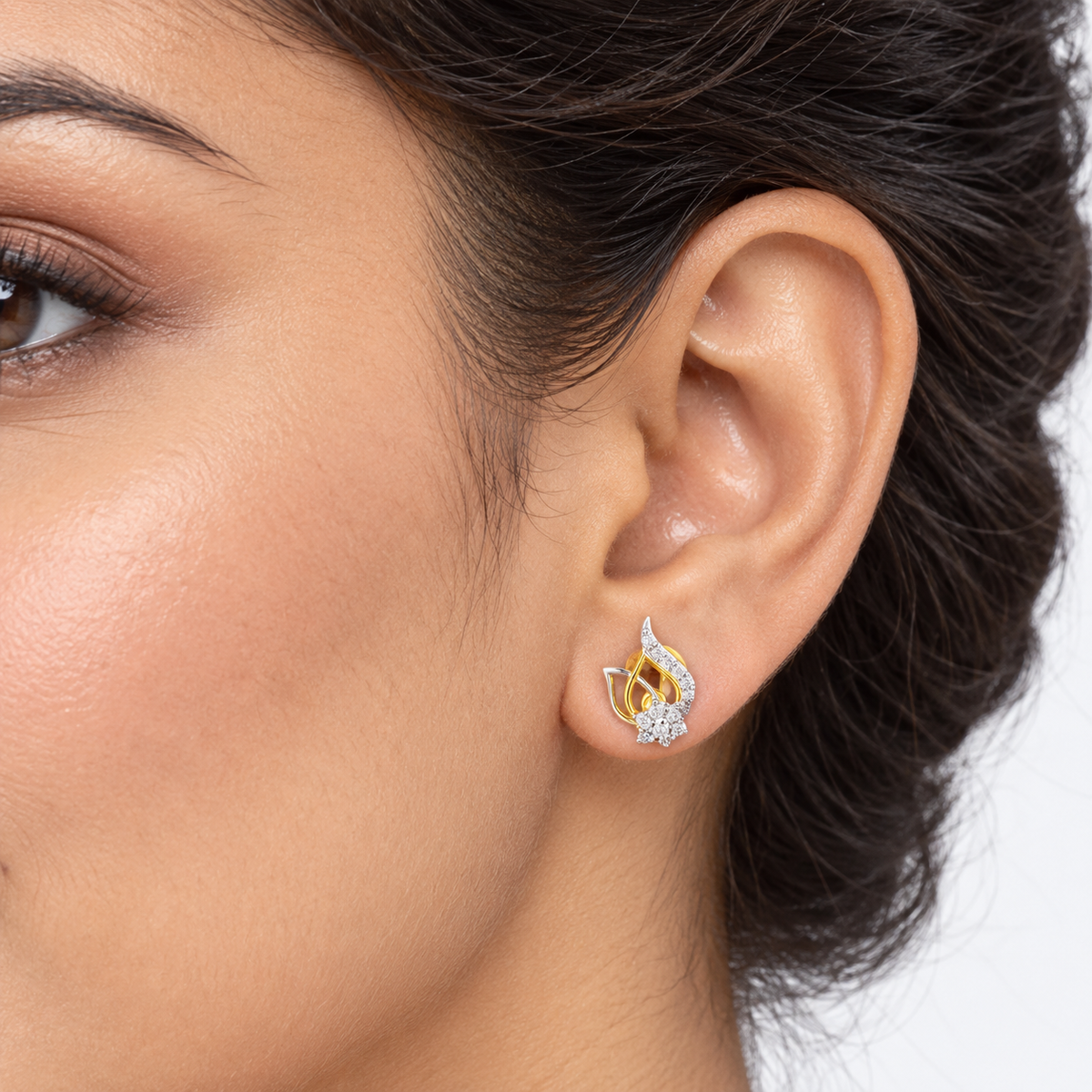 Twirl Petal Gold & Diamond Tops