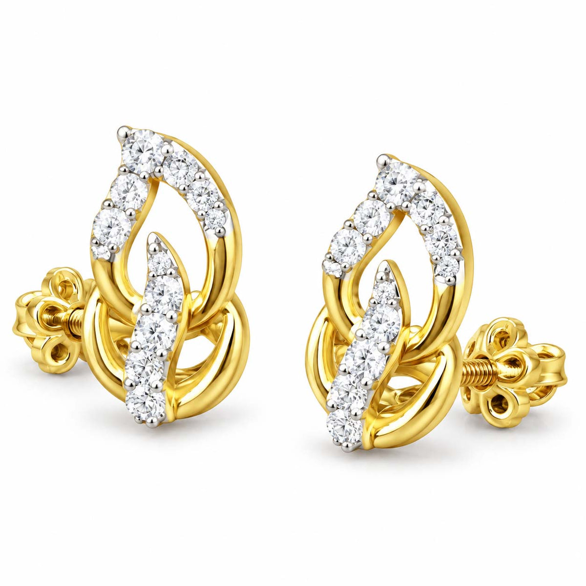 Loop Aura Diamond Earrings Tops