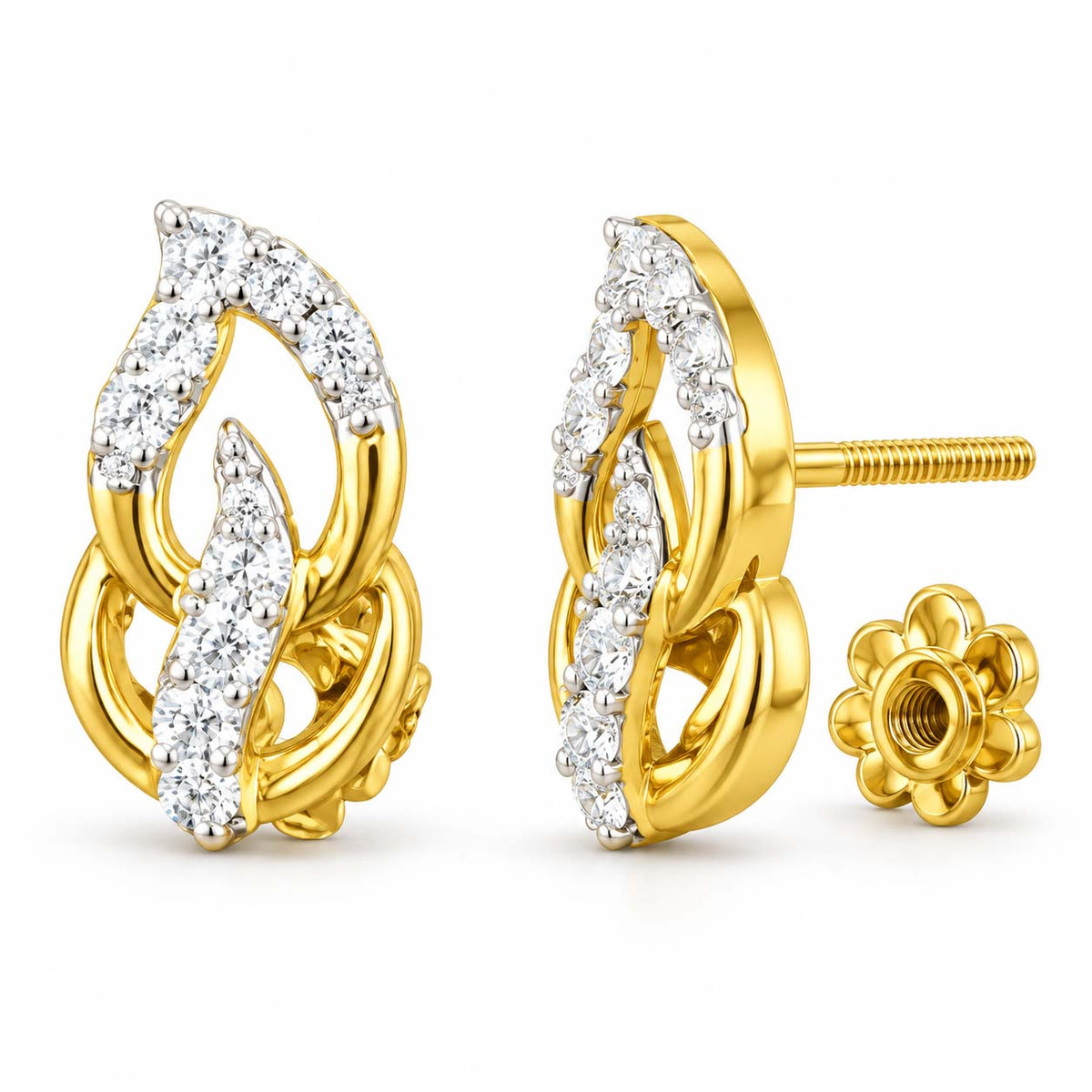 Loop Aura Diamond Earrings Tops