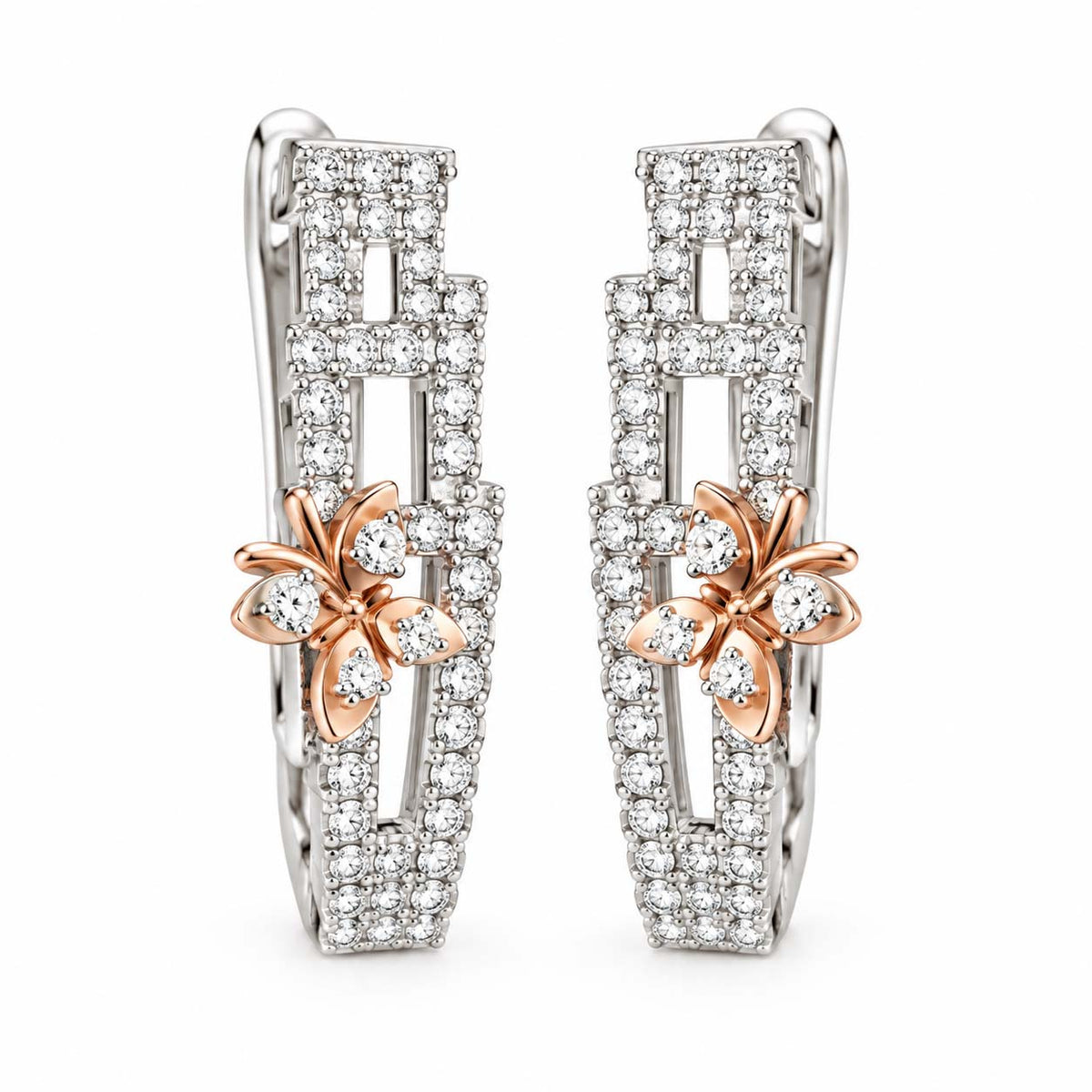 Brilliant Diamond Bali Earrings – 0.80 Ct Diamonds in 14Kt Gold for Effortless Everyday Glamour