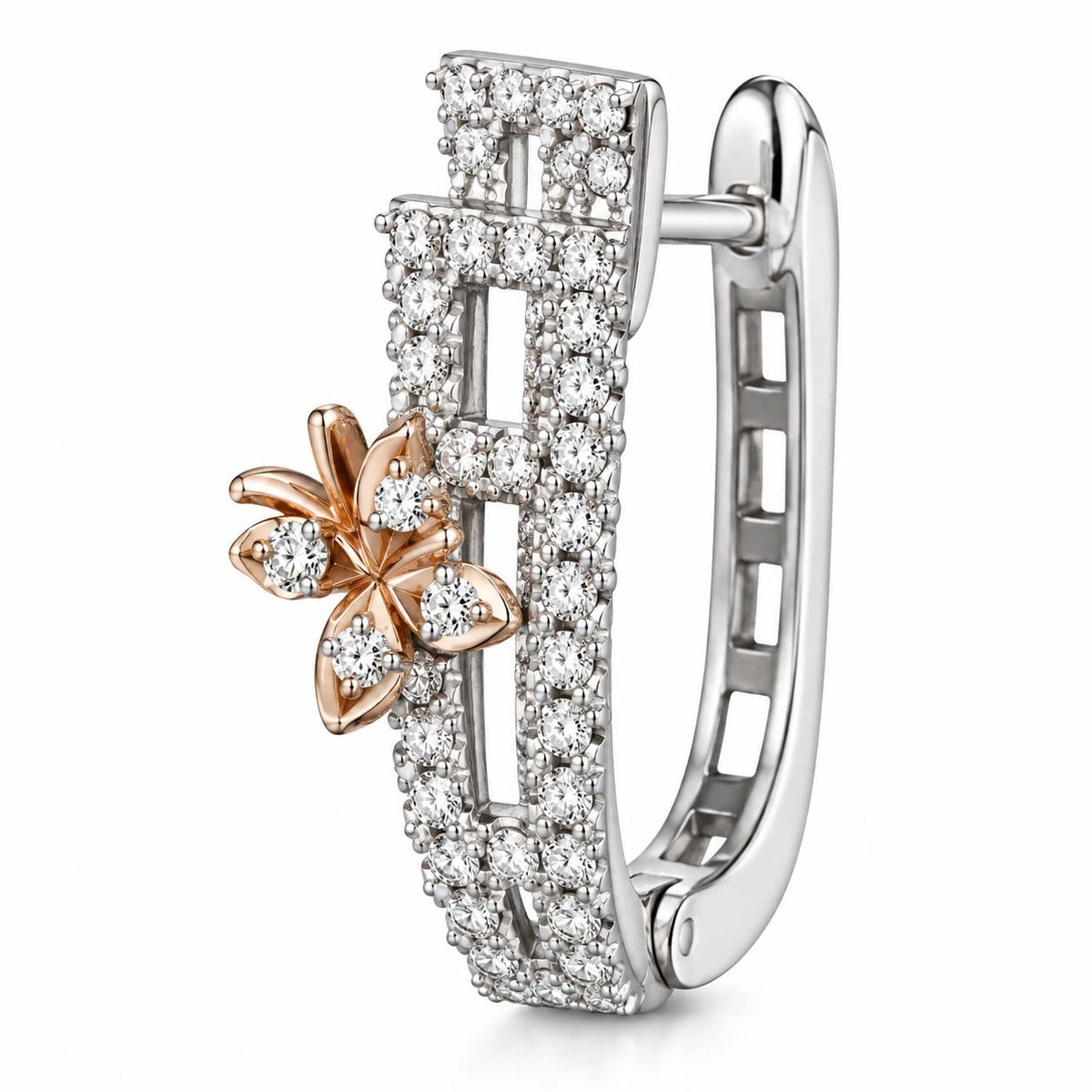 Brilliant Diamond Bali Earrings – 0.80 Ct Diamonds in 14Kt Gold for Effortless Everyday Glamour