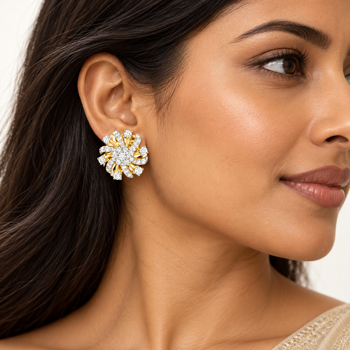 Floral Swirl Diamond Tops