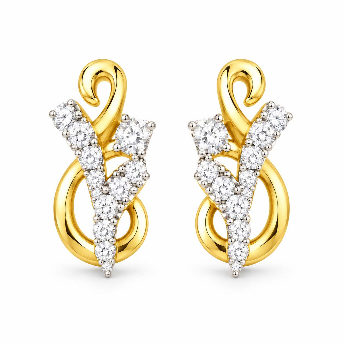 Elegant V-Curve Diamond Tops