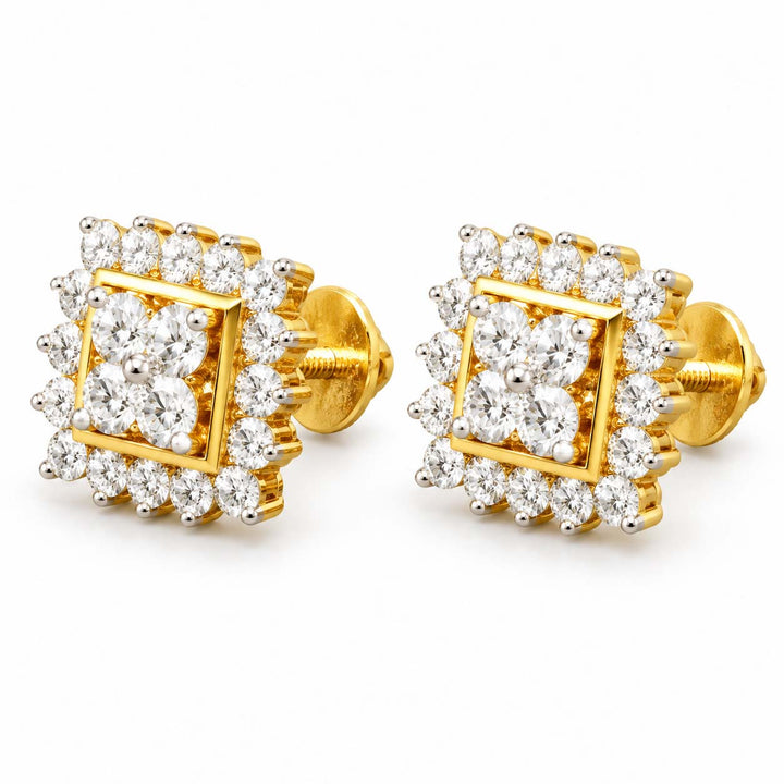 Diamond Swirl Design Gold Tops