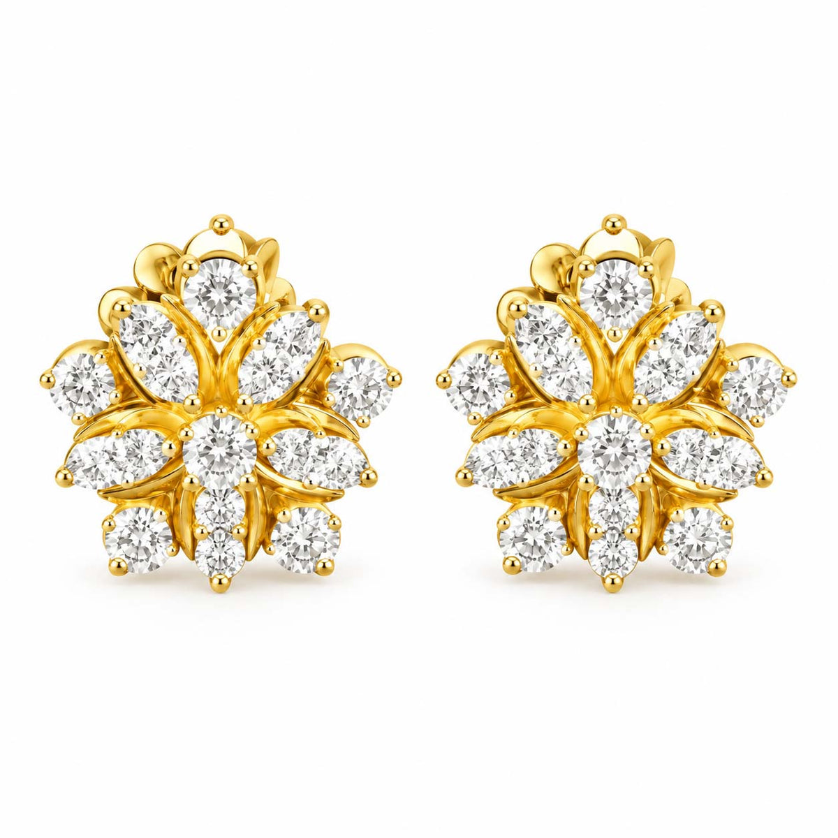 Diamond Starflower Studs