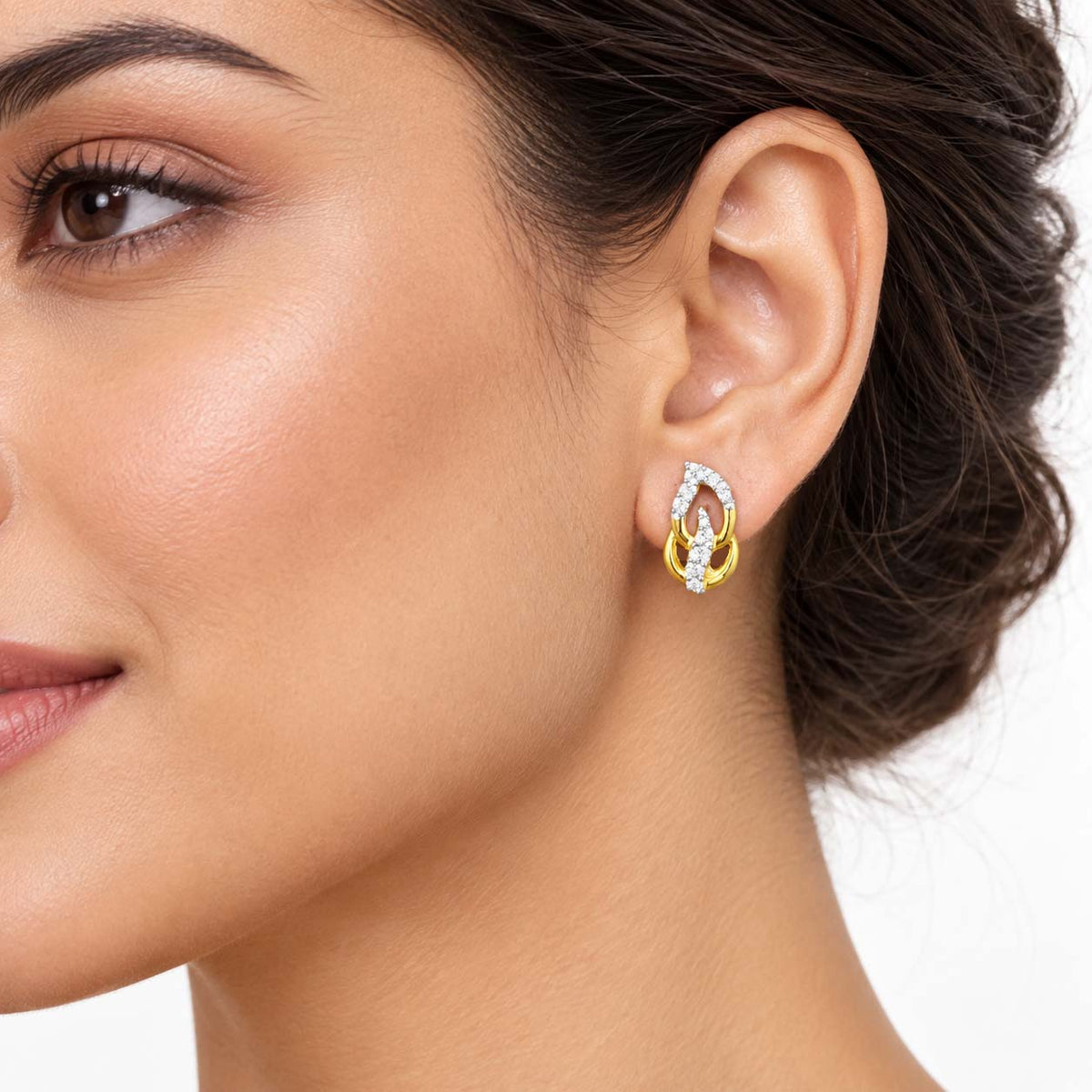 Loop Aura Diamond Earrings Tops