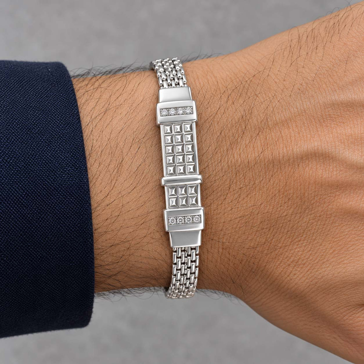 19.150 g 925 Sterling Silver Bracelet for Men - Savya Jewels